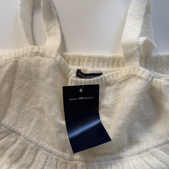 Brandy Melville Cream Knit Dress - Picture 2 of 2